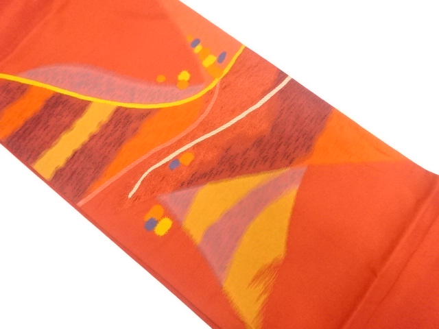 JAPANESE FUKURO OBI / WOVEN GEOMETRIC